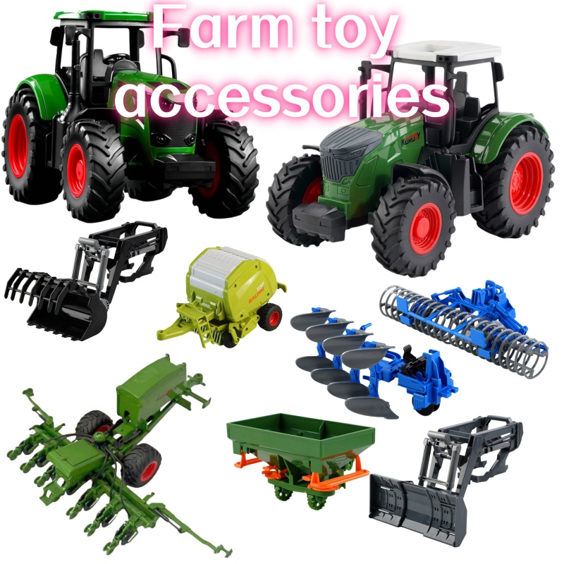 Kids Outdoor Kit - Инерционный фермерский трактор 1:24 со съемными
