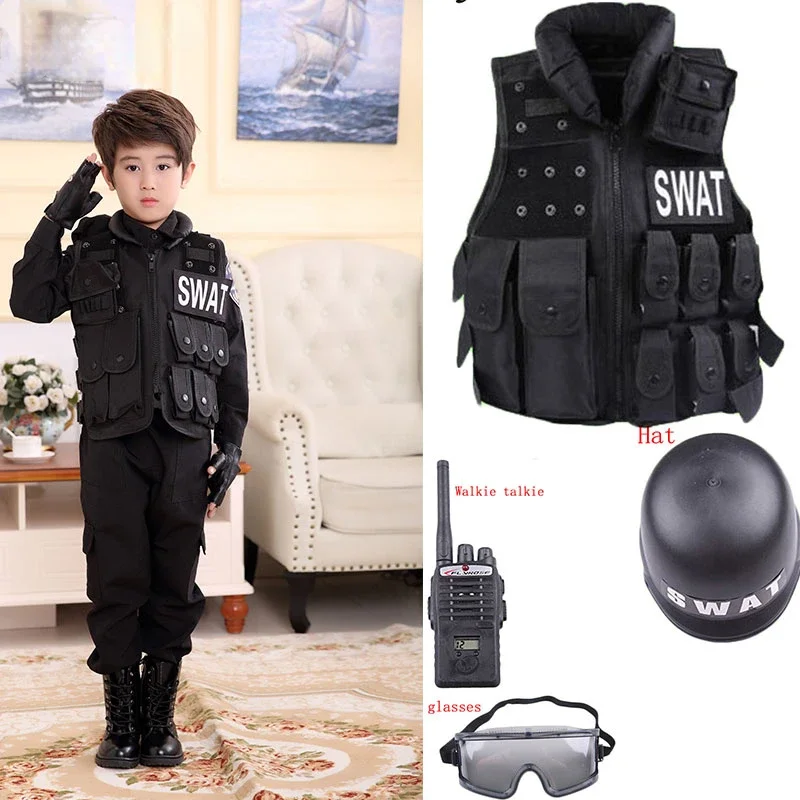 Kids Outdoor Vest - 2025 Хэллоуин, детский охотничий военный тактический