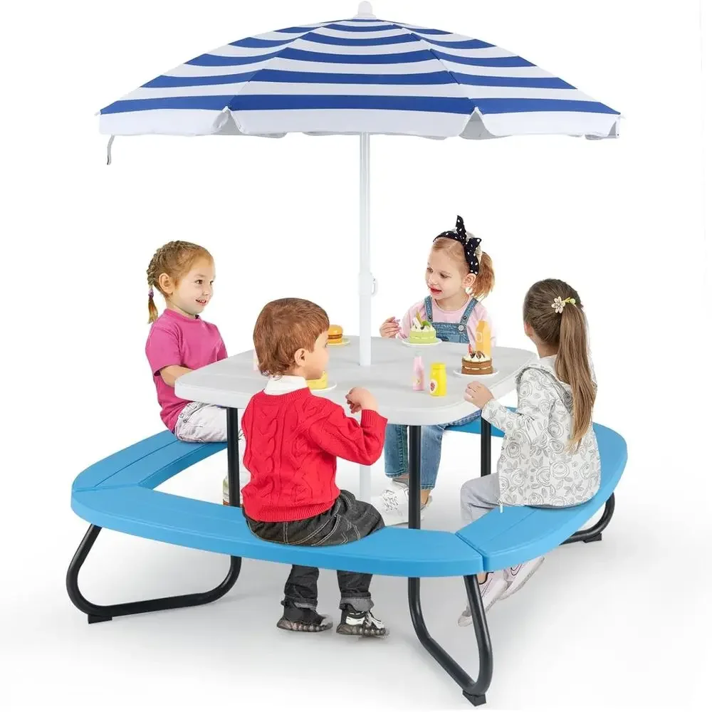 Kids Outdoor Activity Table - Детский пикниковый стол на 8 человек