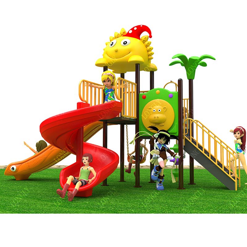 Kids Outdoor Park - Коммерческая пластиковая горка 450x270x280 см для