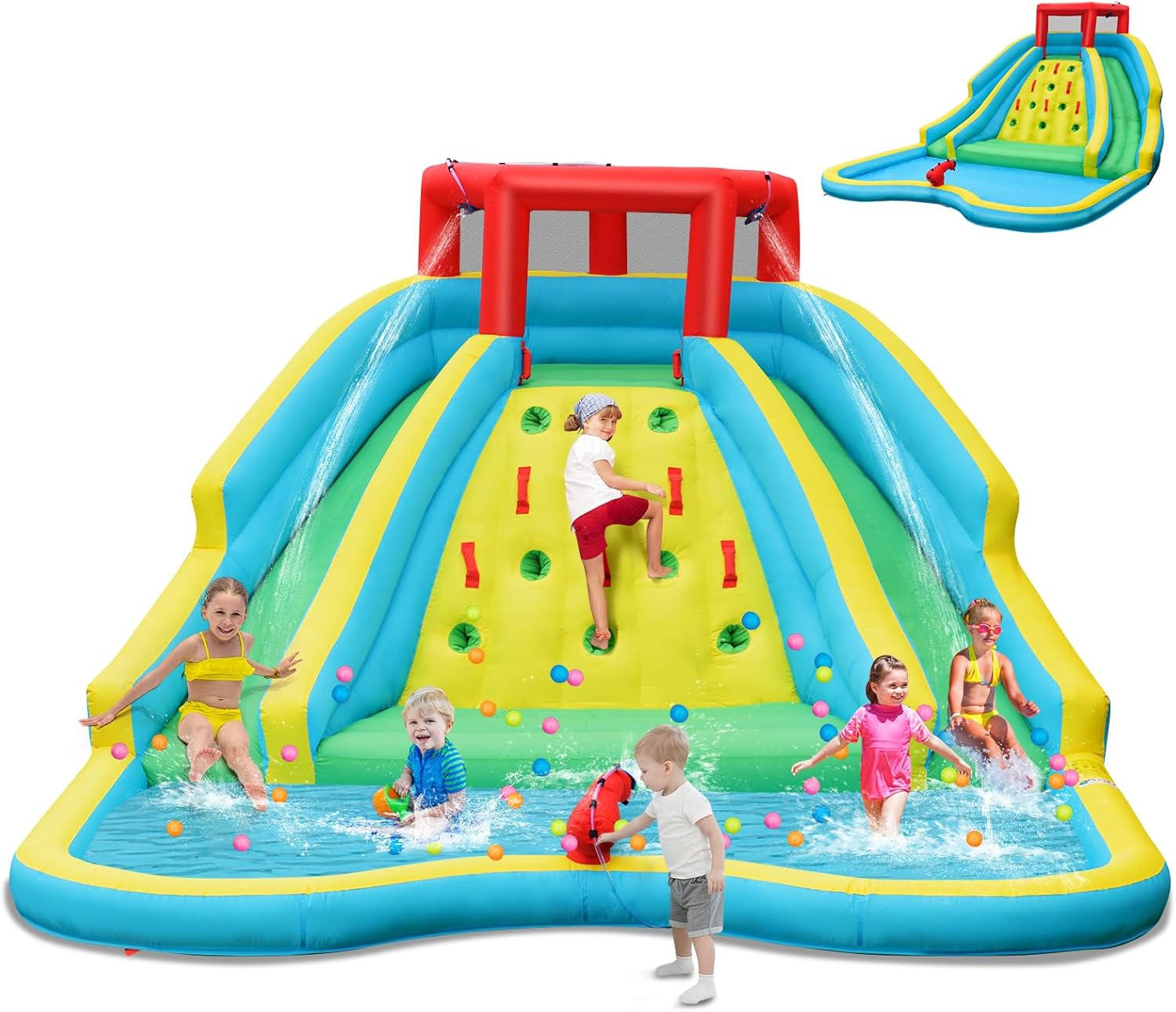 Kids Outdoor Water Slide - Гигантская надувная водная горка для детей,