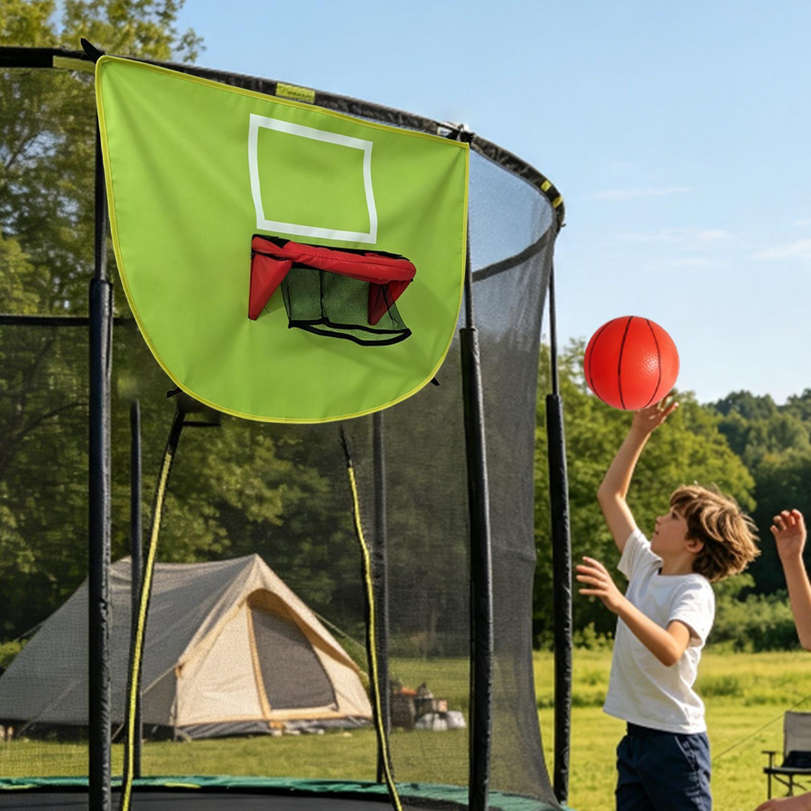 Kids Indoor Outdoor Trampoline - Баскетбольное кольцо для батута с насосом