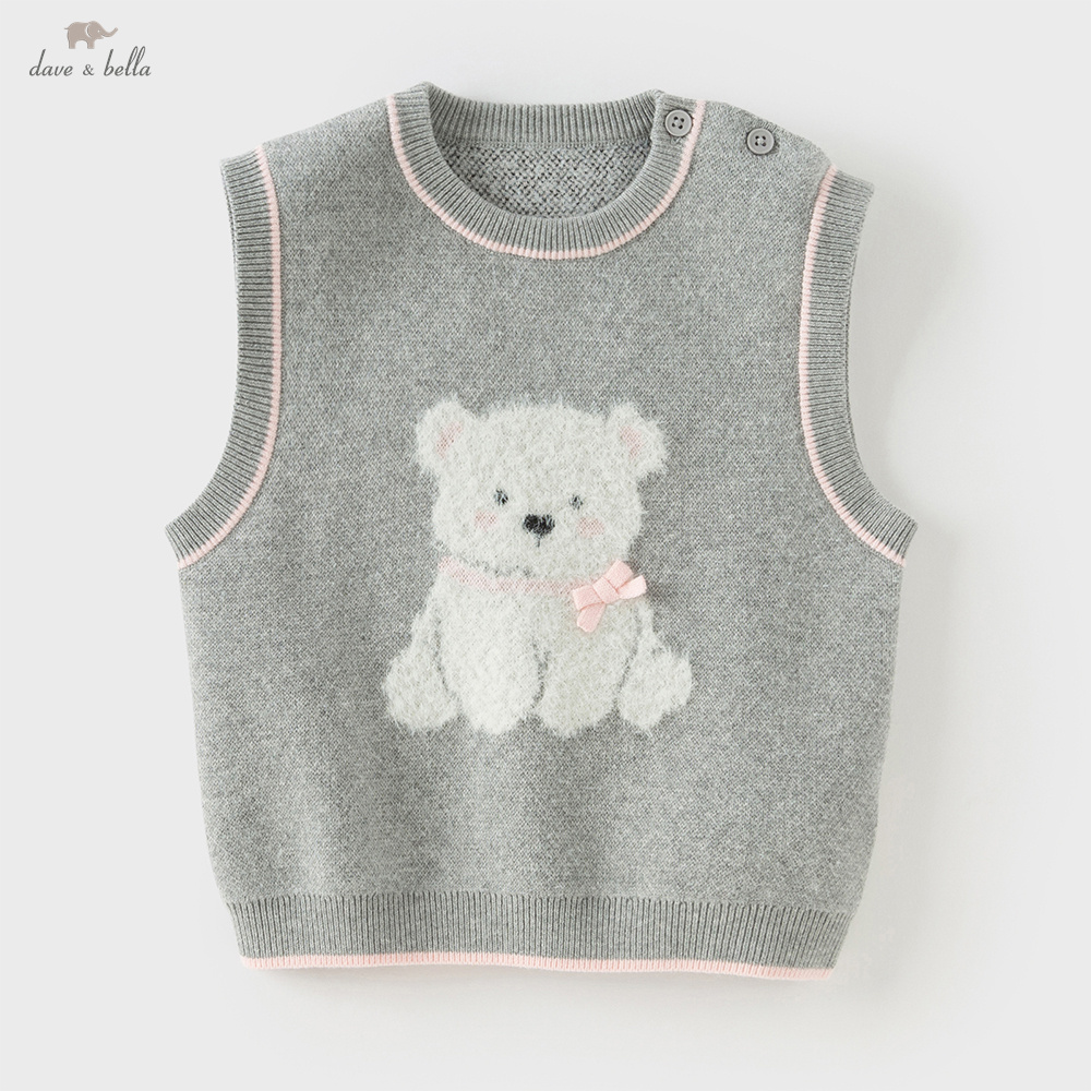 Kids Outdoor Vest - Осенний свитер Dave Bella для девочек,