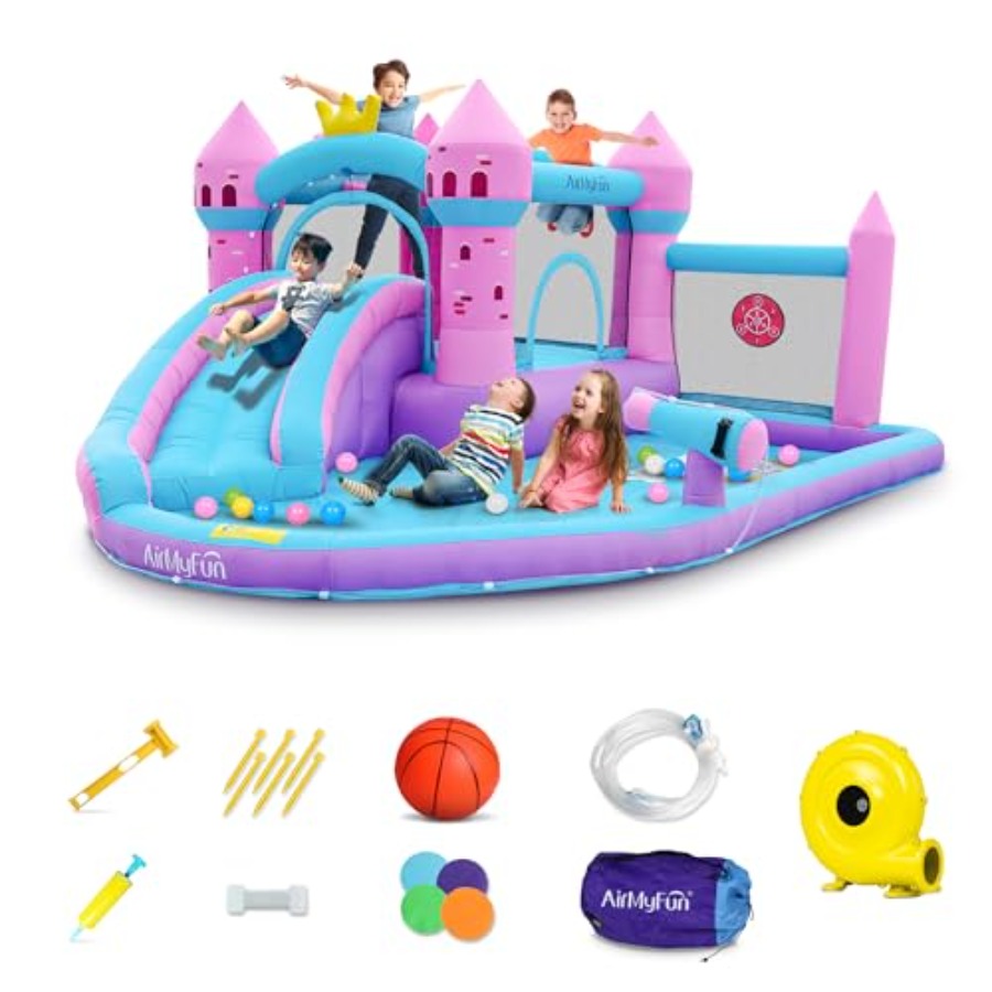 Kids Outdoor Water Slide - Надувная водная горка-батут для детей 3-12