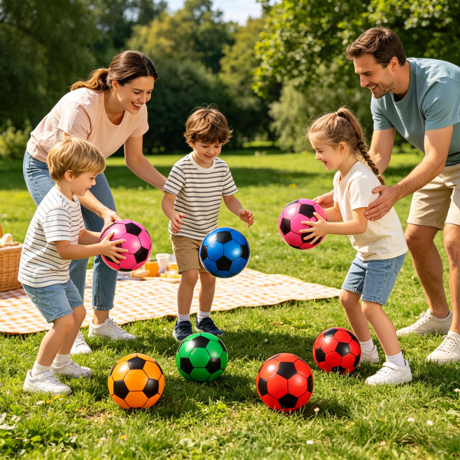 Kids Outdoor Garden Toys - Надувной футбольный мяч, 6 штук, игрушка