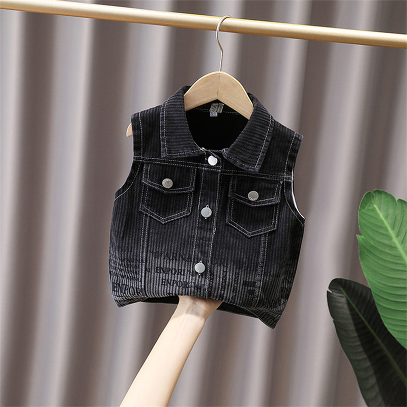 Черный джинсовый жилет для мал – обзор и цена Kids Outdoor Vest