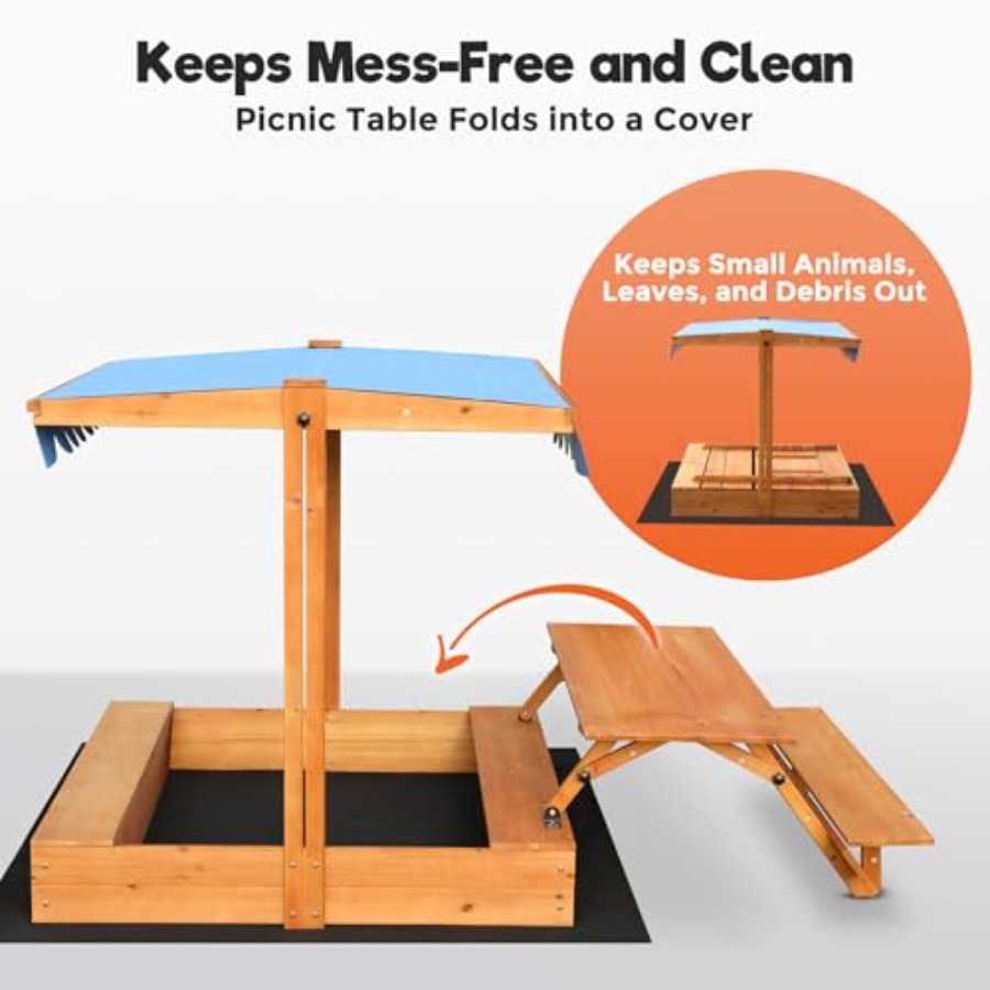 Детская деревянная песочница д – обзор и цена Kids Outdoor Sandbox