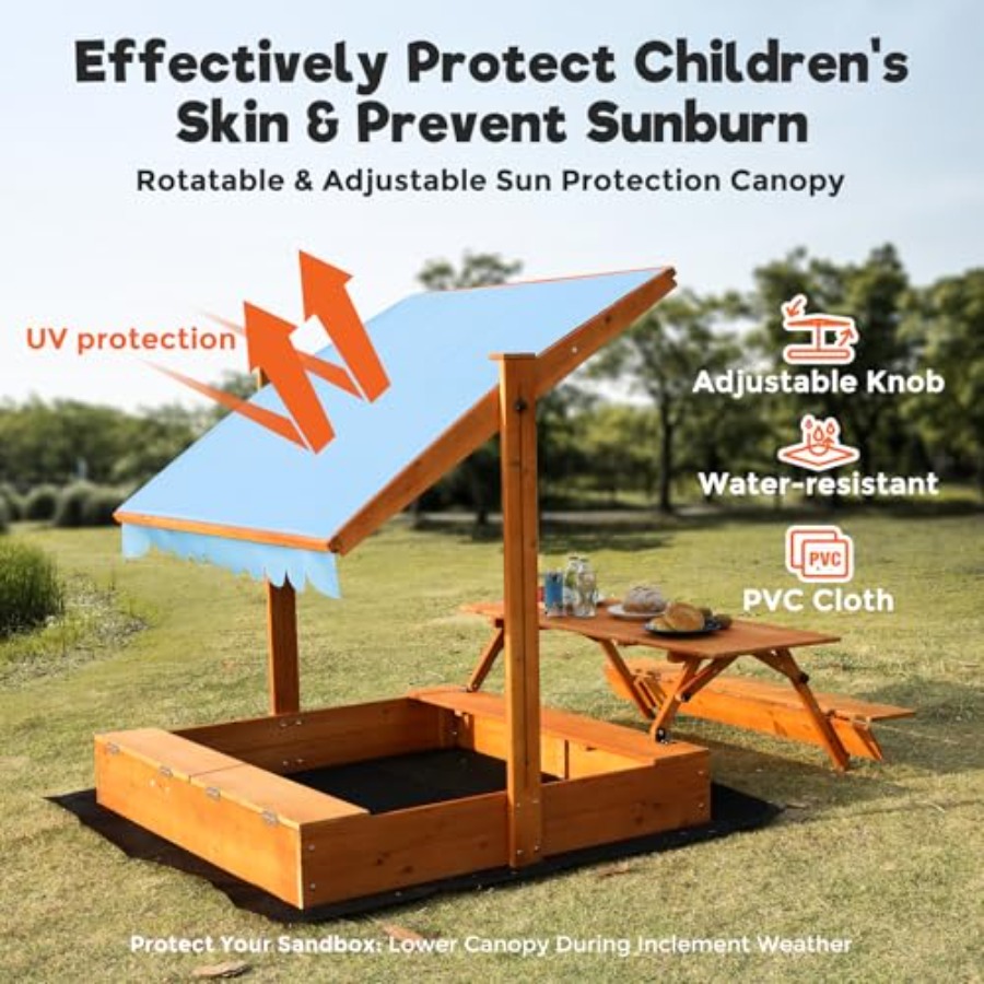 Детская деревянная песочница д – обзор и цена Kids Outdoor Sandbox