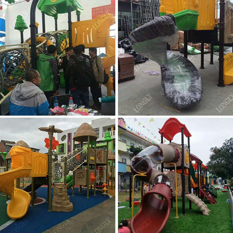 Коммерческая пластиковая горка – обзор и цена Kids Outdoor Park