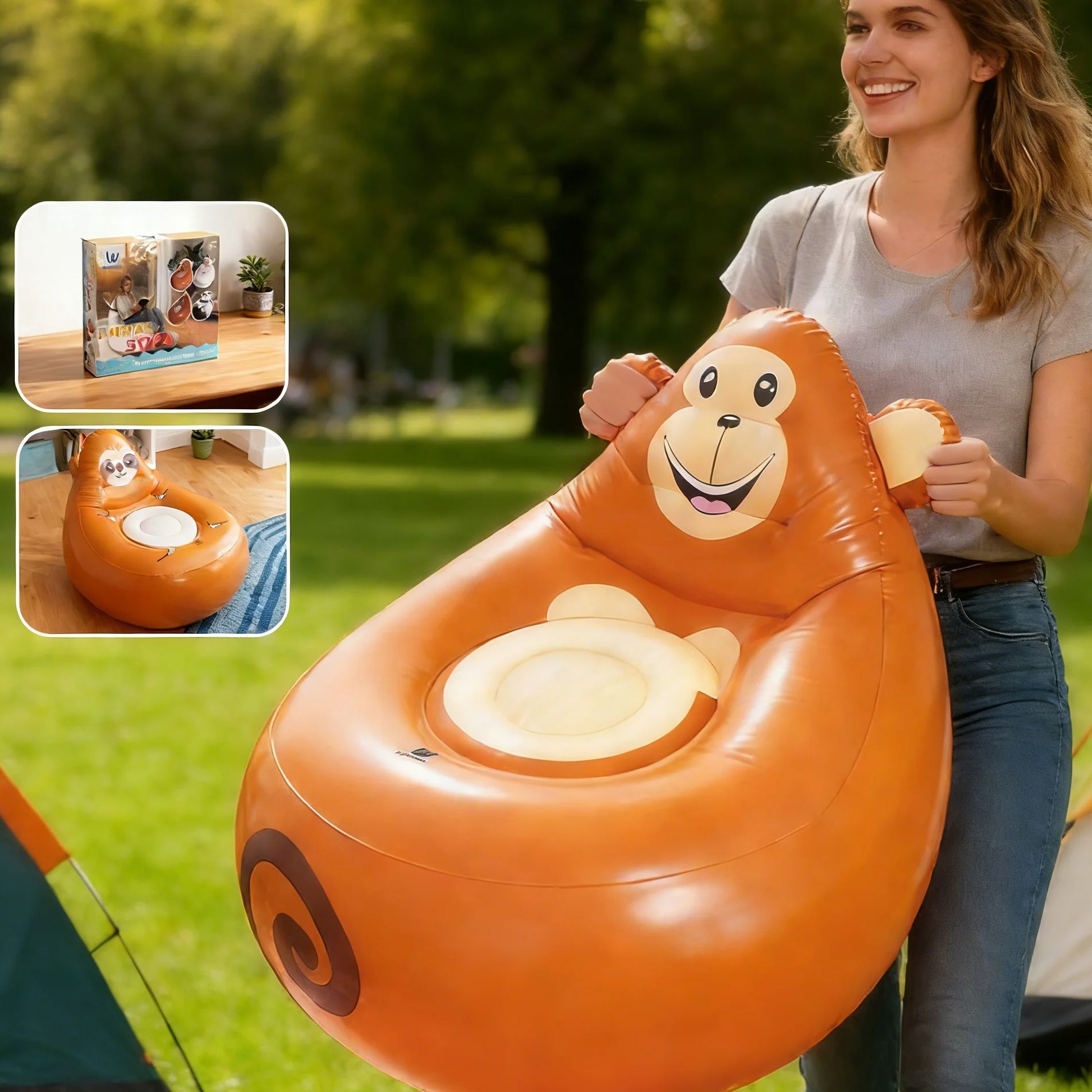 Надувной ленивый диван, детски – обзор и цена Kids Outdoor Lounge