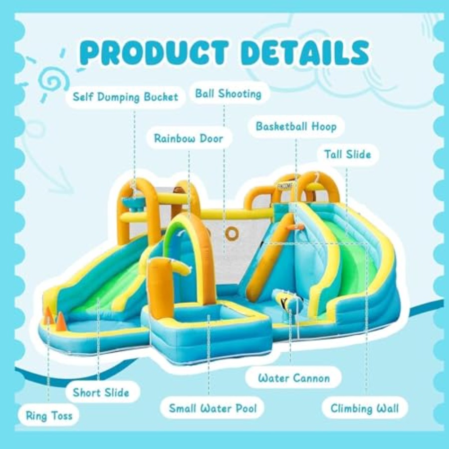 Надувной аквапарк для детей на – обзор и цена Kids Outdoor Park