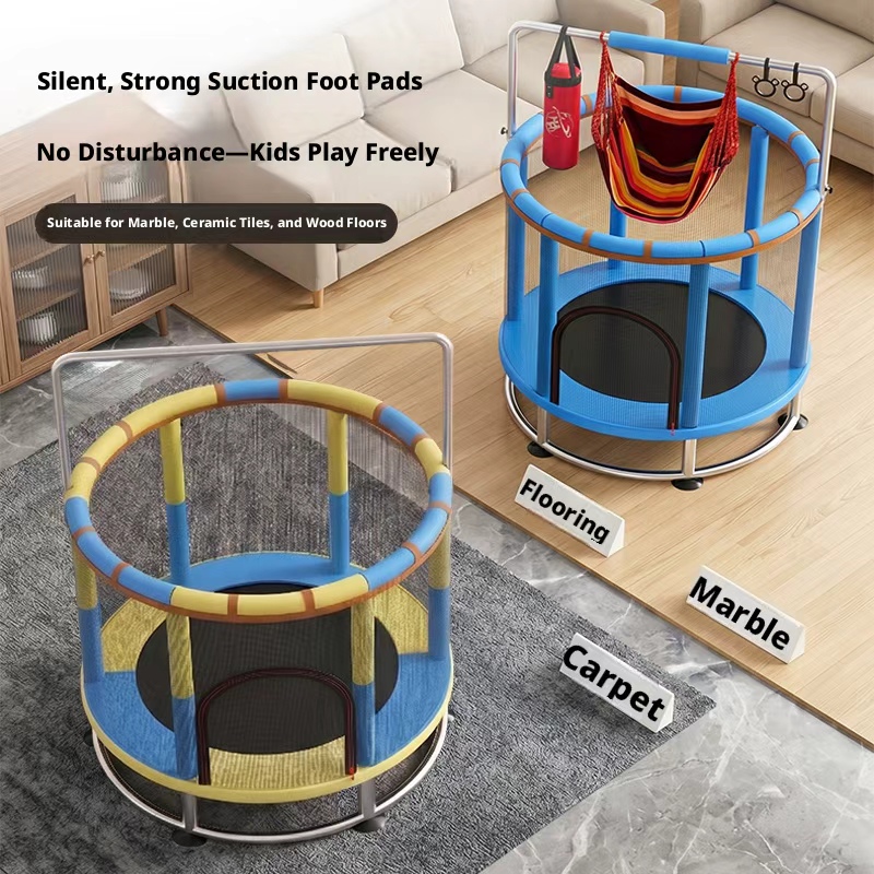 Батут с защитной сеткой, качел – обзор и цена Kids Indoor Outdoor Trampoline