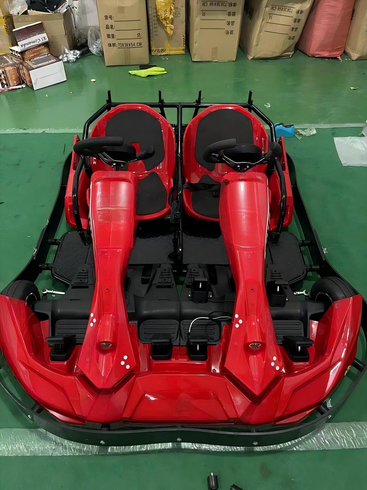 Двухместный гоночный картинг E – обзор и цена Kids Outdoor Karting