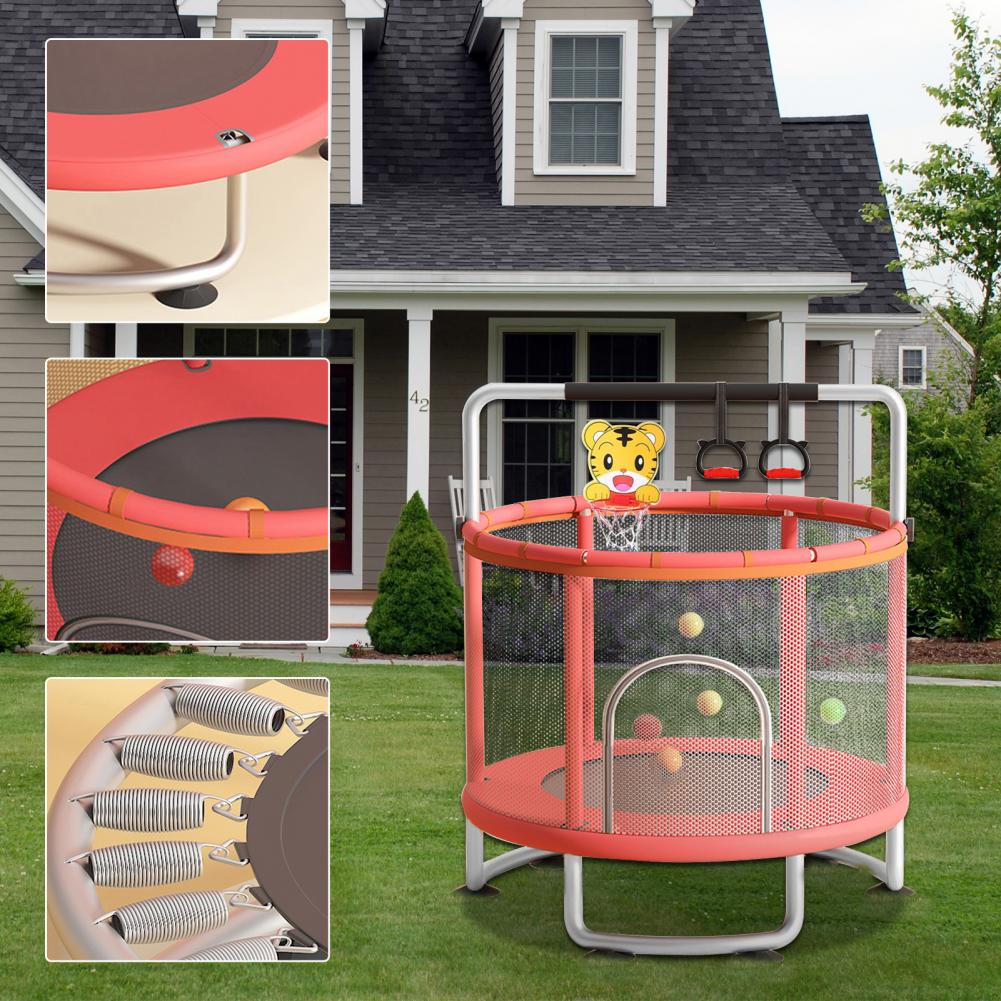 Детский батут, регулируемый ба – обзор и цена Kids Indoor Outdoor Trampoline