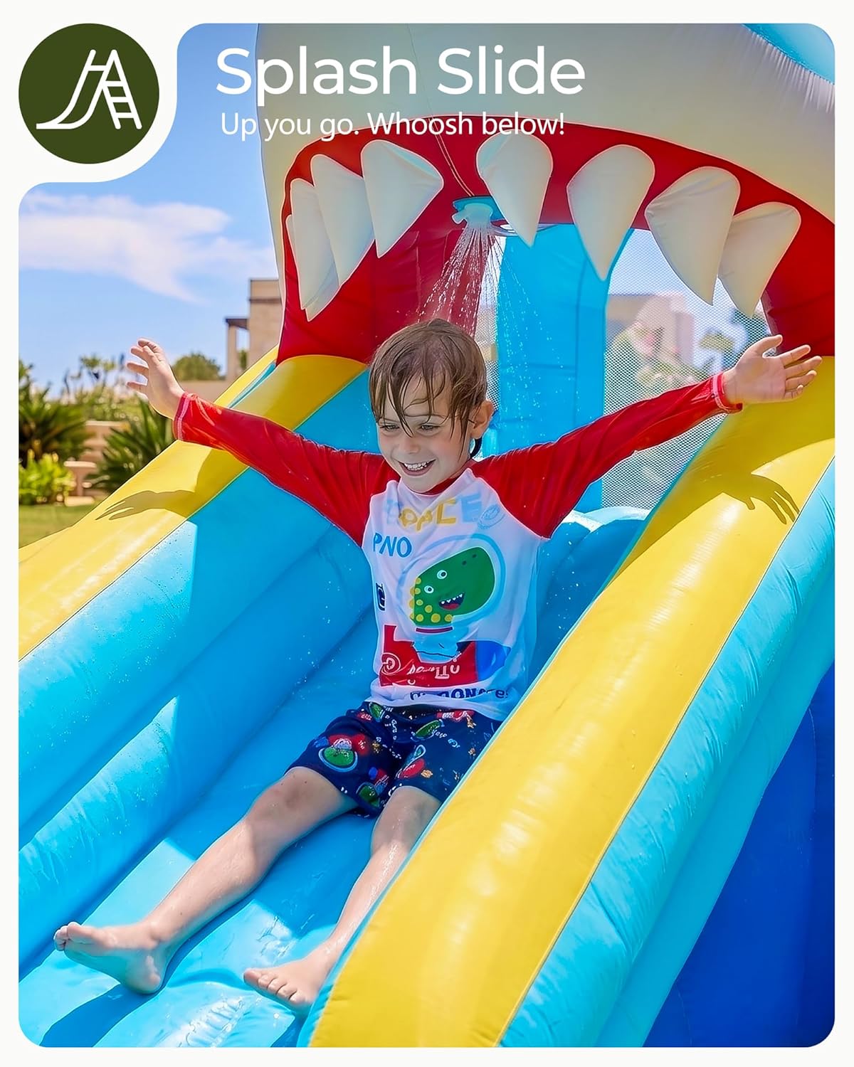 Надувная водная горка-батут дл – обзор и цена Kids Outdoor Water Slide