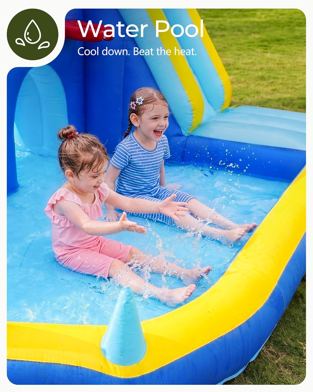 Надувная водная горка-батут дл – обзор и цена Kids Outdoor Water Slide