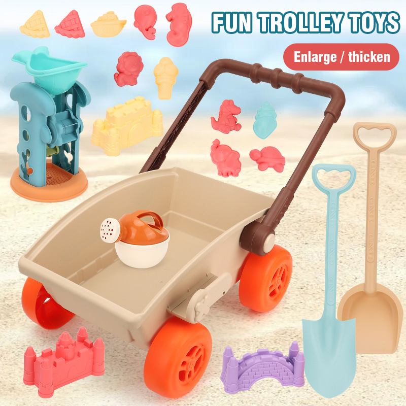 Детская тележка, пляжная игров – обзор и цена Kids Outdoor Sandbox