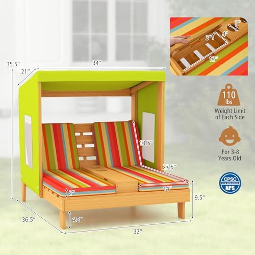 Детский шезлонг для улицы, дер – обзор и цена Kids Outdoor Lounger Chair