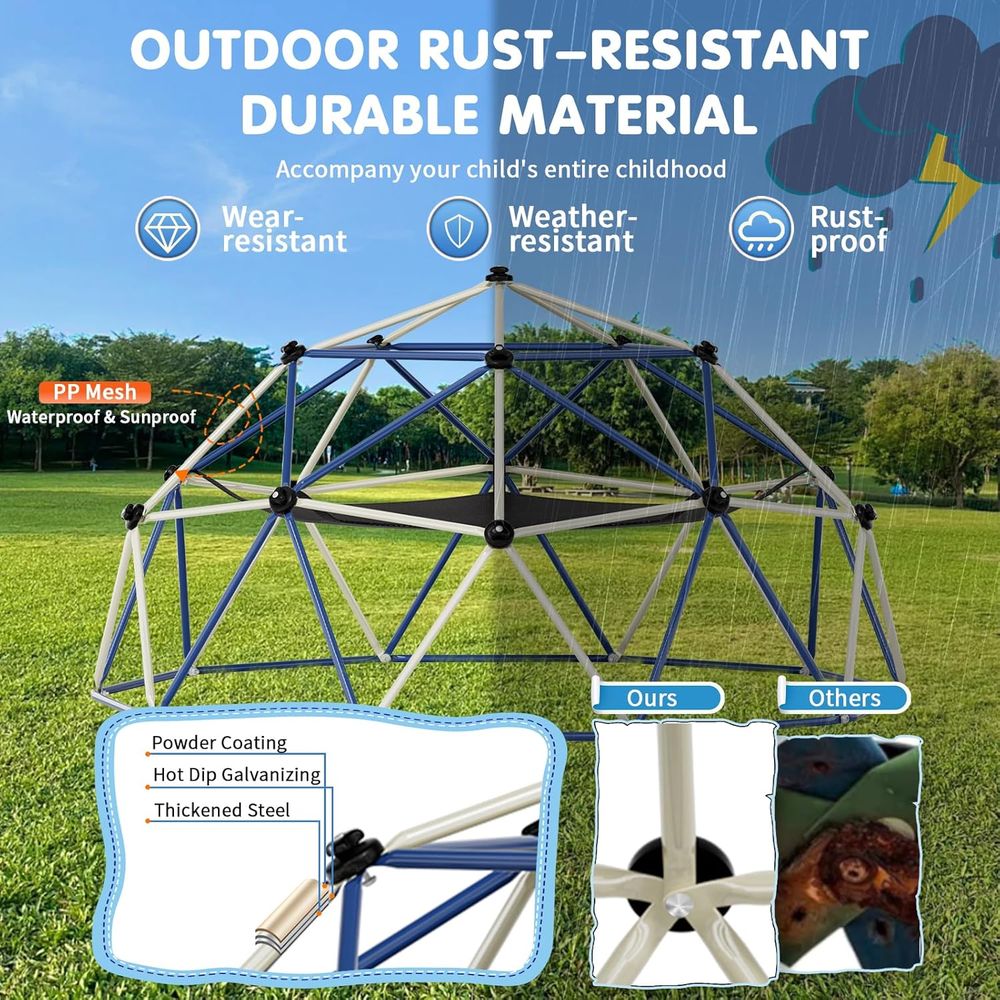 ClimDome, 10-тонный купольный  – обзор и цена Kids Outdoor Jungle Gym Dome