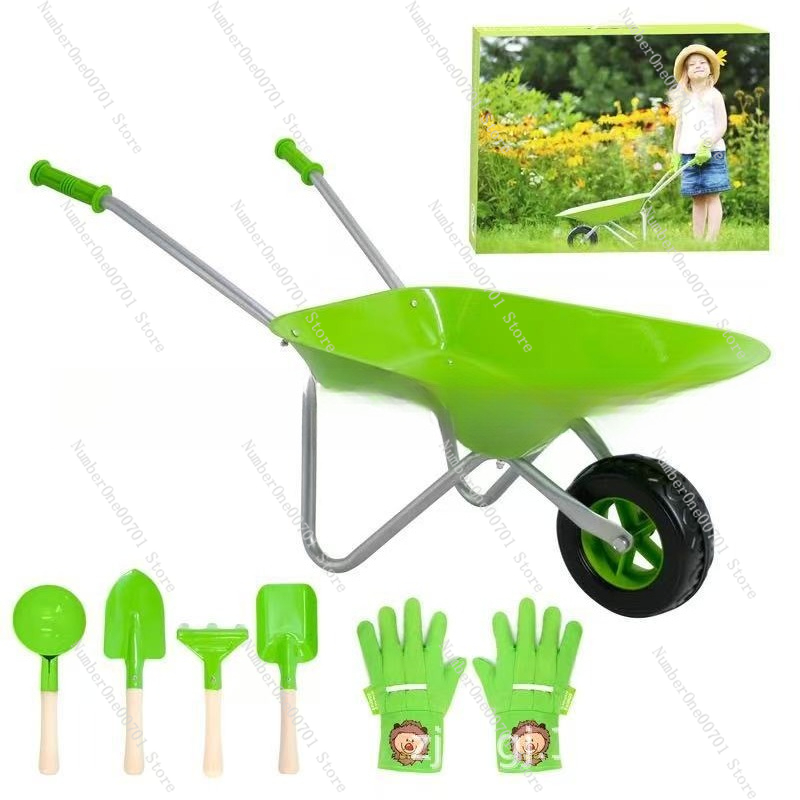 Детская уличная тачка, зеленый – обзор и цена Kids Outdoor Garden Toys