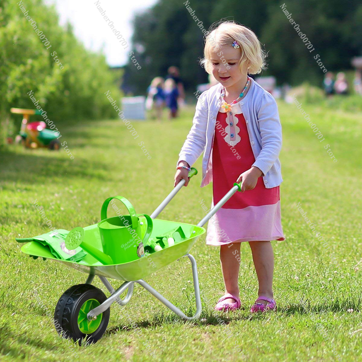 Детская уличная тачка, зеленый – обзор и цена Kids Outdoor Garden Toys