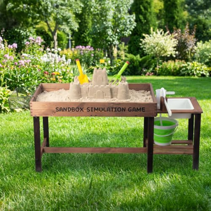 Детский деревянный стол для иг – обзор и цена Kids Outdoor Activity Table
