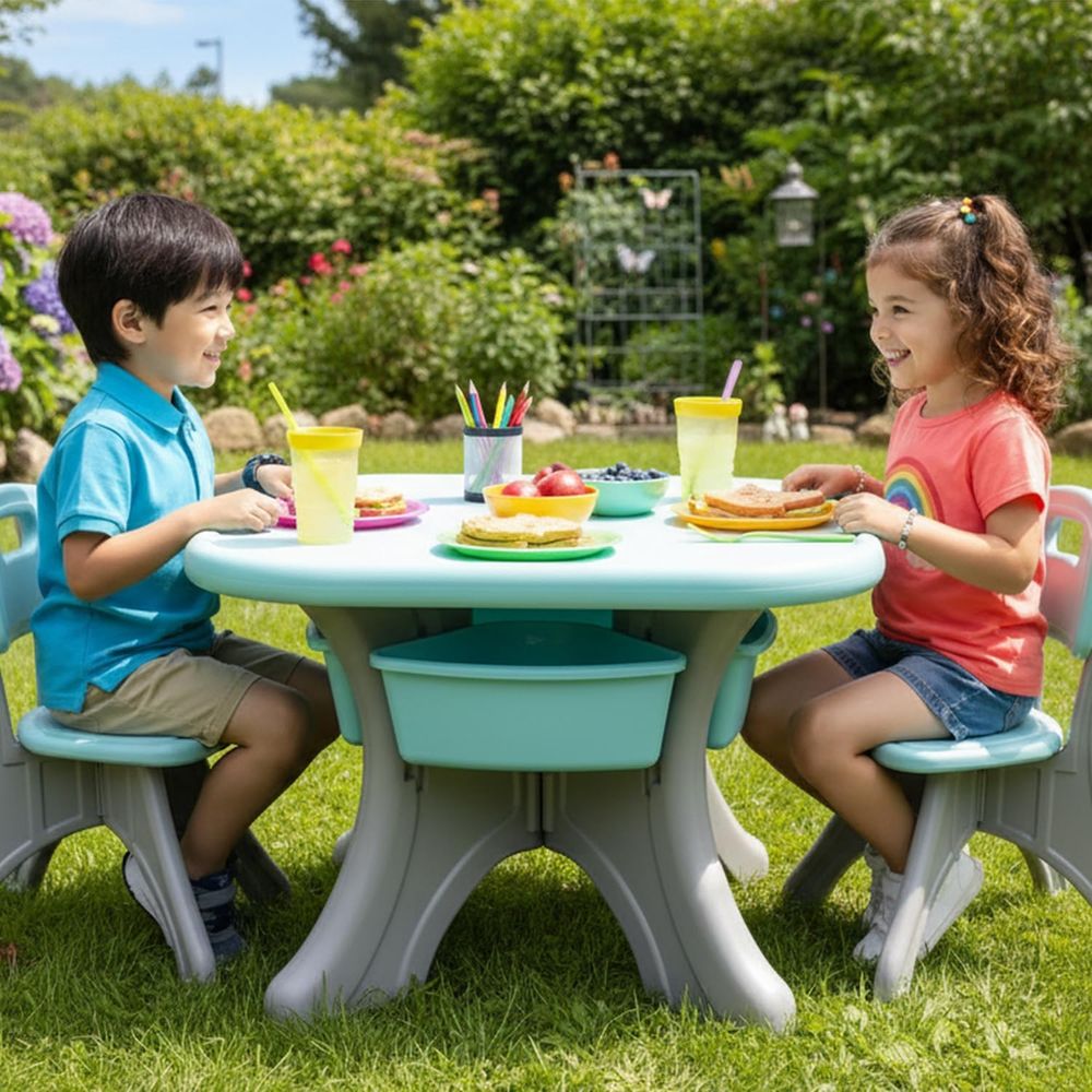 Детский стол и стулья, набор и – обзор и цена Kids Outdoor Activity Table