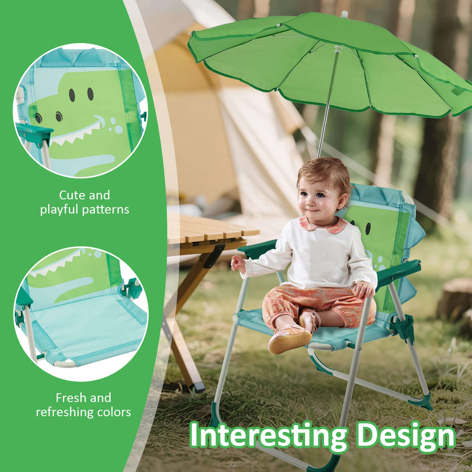 Детский складной пляжный стул  – обзор и цена Kids Outdoor Lounger Chair